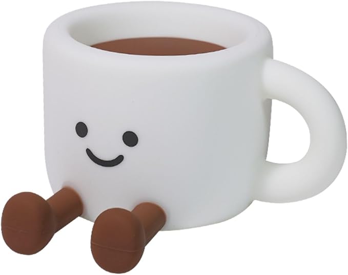 QANYI Coffee Cup Night Light, Gifts for Coffee Lovers, Rechargeable Dimmable Color Changing Night Lamp, Soft Silicone Cute Desk Lamp with Touch Control, Funny Gag Birthday Gifts for Women