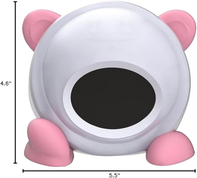 OK to Wake Clock for Kids, Sleep Training Clock with Night Light and Sound Machine, Kids Alarm Clock for Bedrooms (Pink)