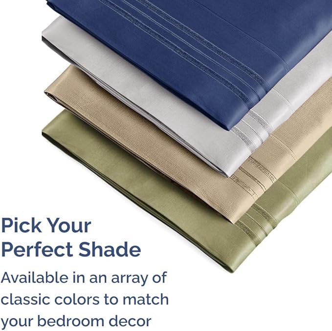 Queen Pillow Cases Set of 10 - Ultra Soft Hotel Quality Pillowcase Covers - Comfy & Wrinkle Free - Shrink, Stain and Fade Resistant - Easy-Care, Machine Washable Pillow Protectors - 10 Pcs Set - Brown