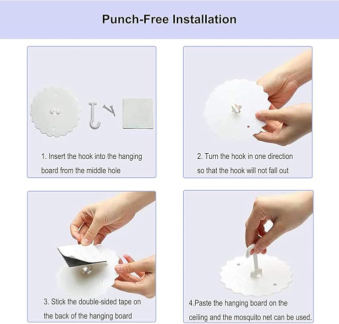 dix-rainbow Princess Decor Canopy for Kids Bed, Soft and Durable Bed Canopy for Girls Room Tent Canopy Dreamy Mosquito Net Bedding, Children Reading Nook Canopies Indoor (White net)