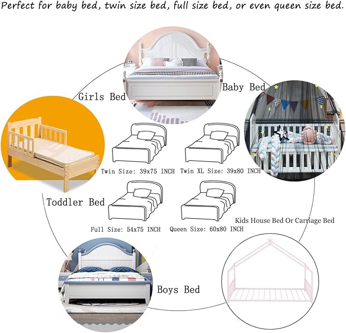 Mosquito Net Canopy Bed Curtains Dome Stars Hanging Princess Bed Canopy Tents for Girls Boys Kids Room Decor Reading Nook Canopies, Black