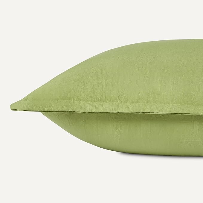 Amazon Basics Brushed Microfiber Comforter Set, Extra Soft with Natural Texture, 2-Piece, Twin/Twin XL, Green