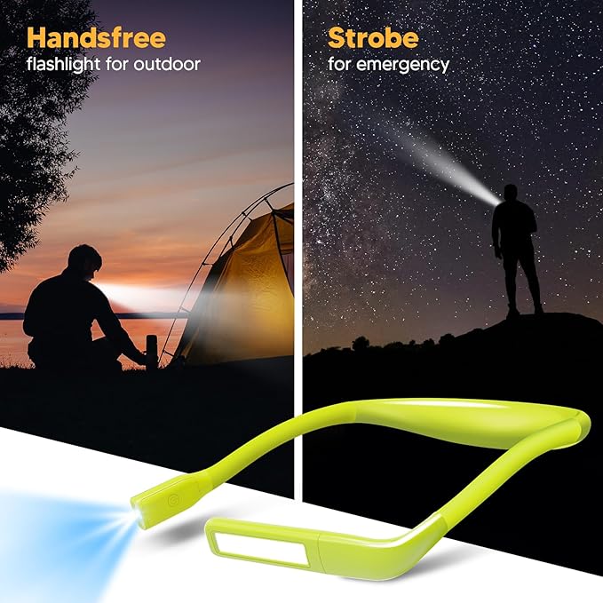 Neck Book Light for Reading at Night, Back to School Supplies Dorm Bed Lamp for College Students Teen Boys Girls Stocking Stuffers Christmas Birthday Gifts for Book Lovers Reading Accessories