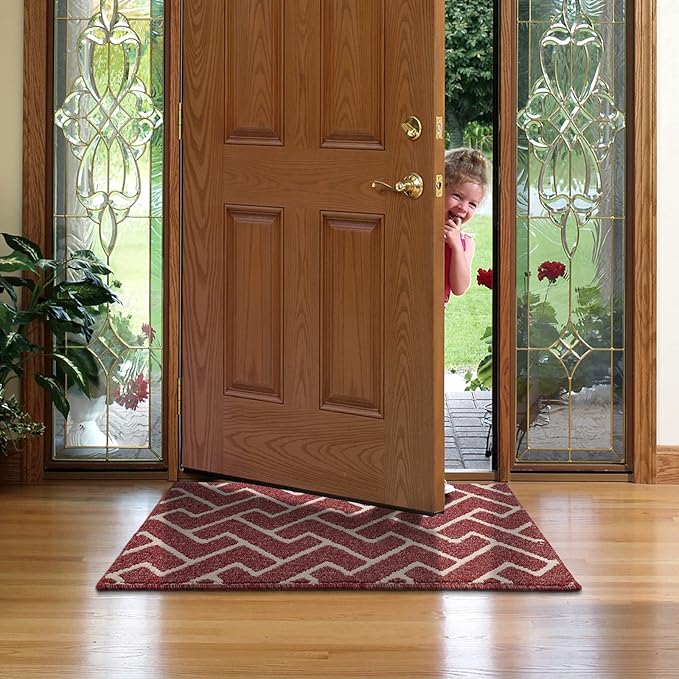 hicorfe Indoor Doormat,Front Back Door Mat Rubber Backing Non Slip Door Mats 47"x71" Absorbent Resist Dirt Entrance Doormat Inside Floor Mats for Entryway Washable Low-Profile
