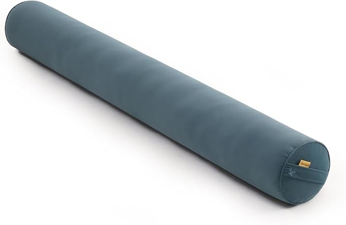 Long Round Body Pillow for Adults – Bolster Pillow for Bed, Cervical Roll Pillow, Firm Support for Sleeping,59 x 7.87 Inches,Slate Blue