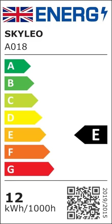 SKYLEO LED Desk Lamp with Slim Base - Adjustable Swing Arm Desk Light, Dimmable, Timer, Eye Protection, Memory Function, 1300LM, 12W, Blue