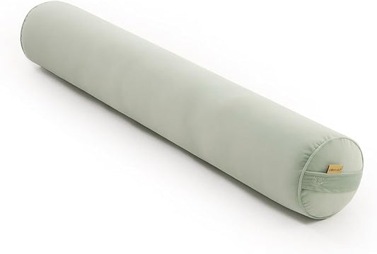 Bolster Pillow for Bed – Long Round Body Pillow for Adults, Cuddle Pillow for Sleeping, Full-Length Support,47.24 x 7.87 Inches,Celadon Green