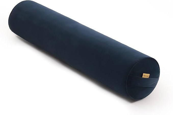 Long Round Body Pillow for Adults – Bolster Pillow for Bed, Cervical Roll Pillow, Firm Support for Sleeping,39.37 x 7.87 Inches,Teal Blue