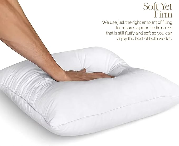 Looms & Linens 14x20 inch Lumbar Support Pillow Inserts for Rectangle Pillows - Lumbar Pillows Made in USA Only - Hypoallergenic Throw Pillows for Couch