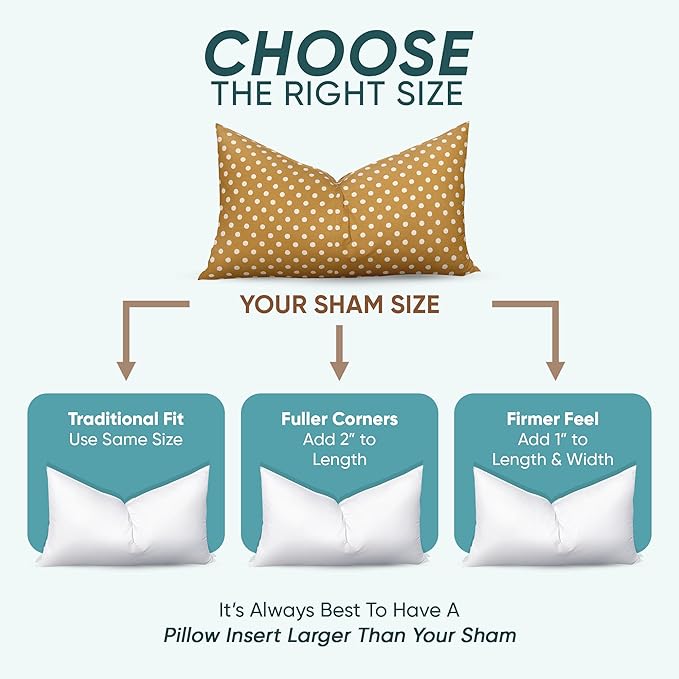 Pillowflex Synthetic Down Pillow Insert - 14x40 Down Alternative Pillow, Ultra Soft, Large Rectangle Body Sleeping Pillow, Lumbar, Long, Back - 1 Decorative Pillow Form