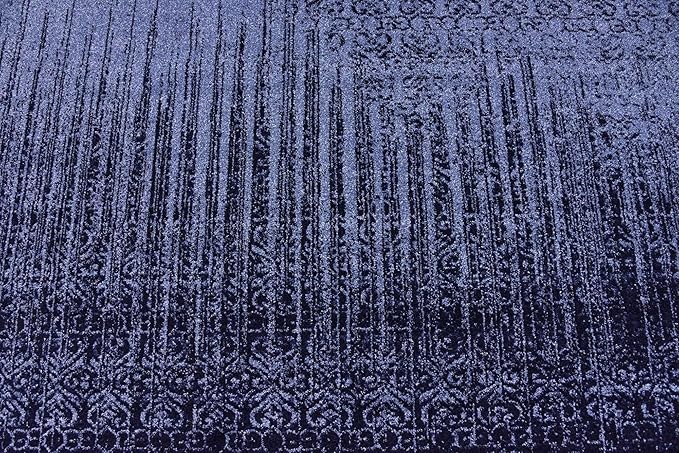 Unique Loom Del Mar Collection Area Rug - Jennifer (6' 1" Square, Blue/ Navy Blue)